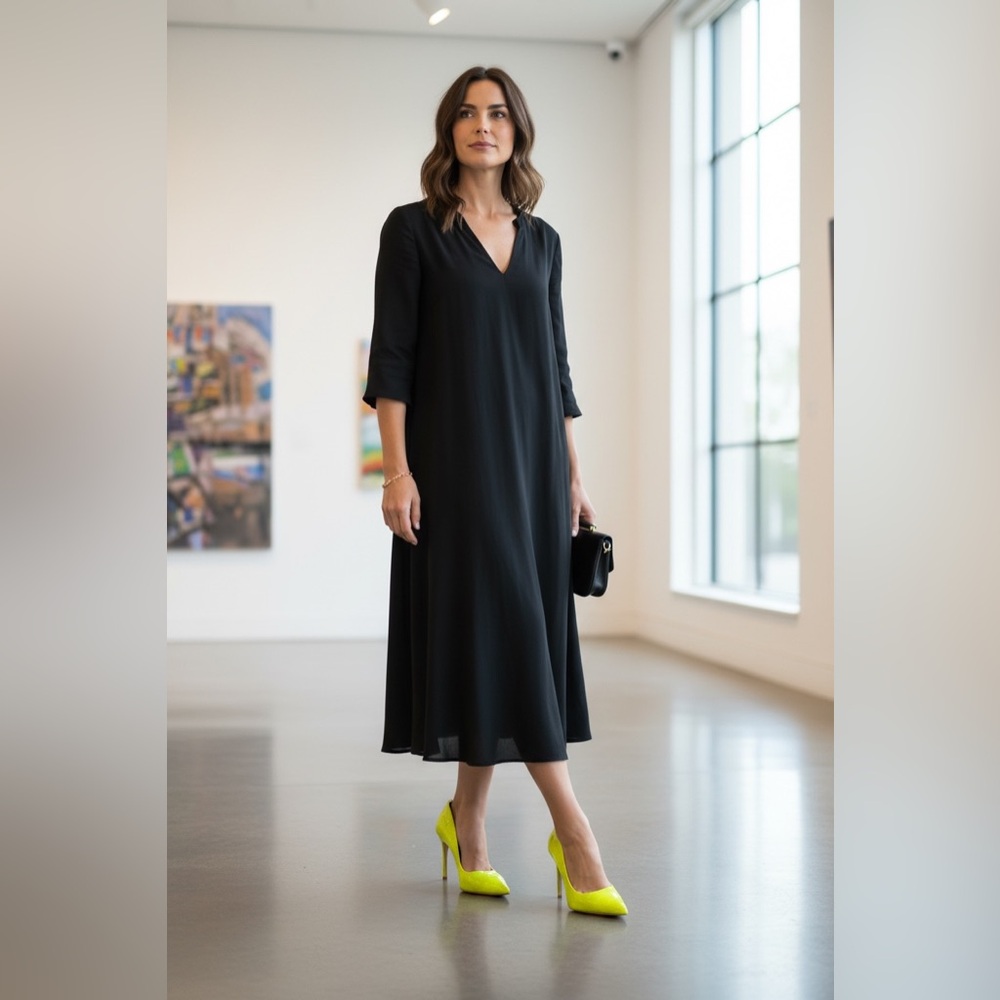 Steve Madden Vala-C neon yellow crocodile-embossed pumps - Picture 3 of 11